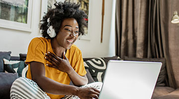 students on video chat